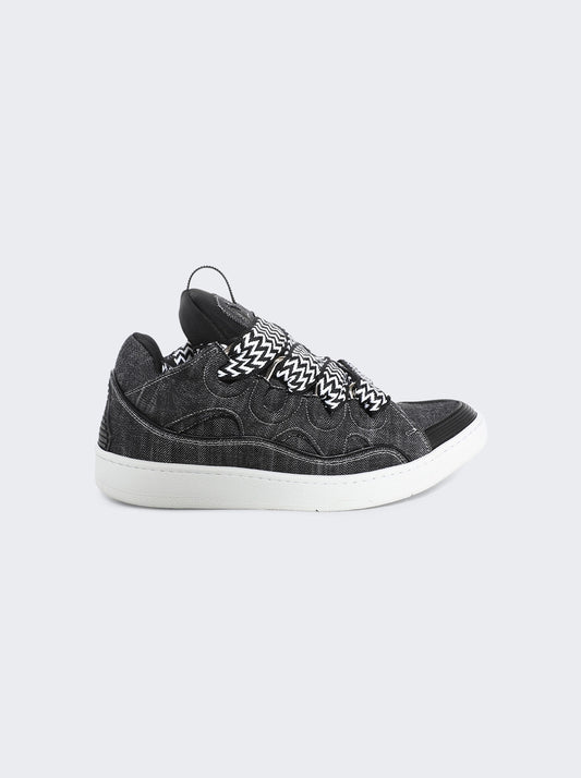 LANVIN DENIM CURB SNEAKERS