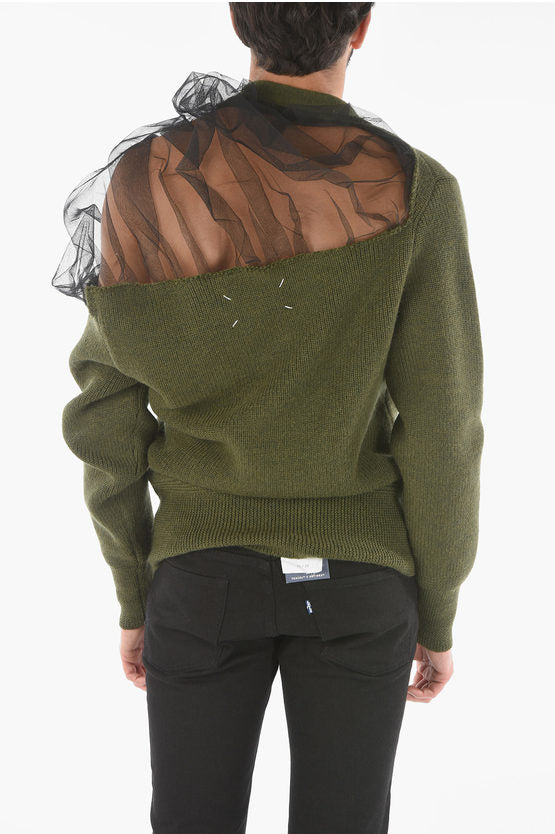 MAISON MARGIELA WOOL MESH SWEATER
