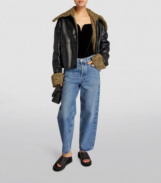 NANUSHKA VERONA FAUX SHEARLING JACKET