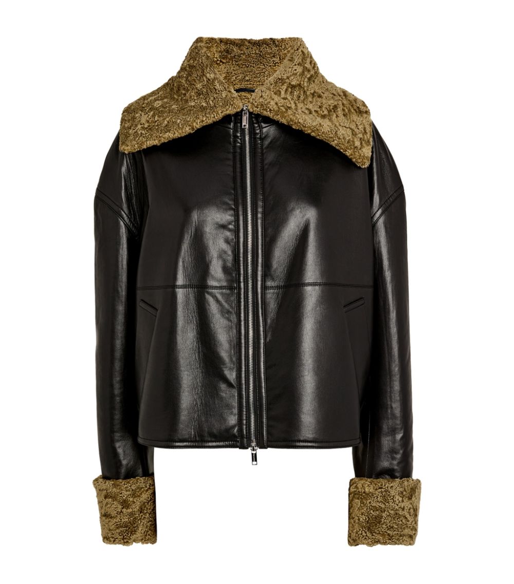 NANUSHKA VERONA FAUX SHEARLING JACKET