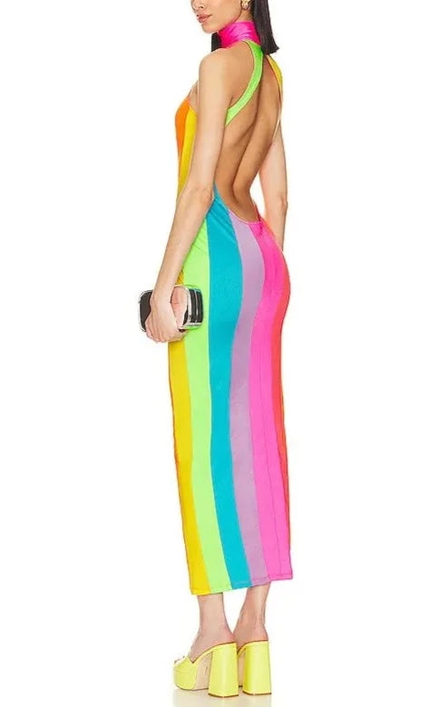 NEW ARRIVALS BY ILKYAZ OZEL MULTICOLOR MAXI DRESS