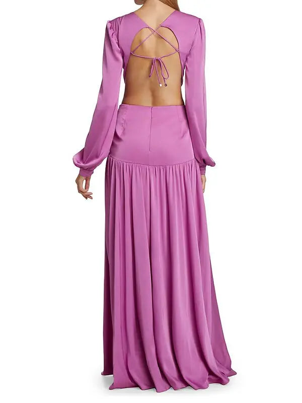 PATBO CUTOUT RUFFLE GOWN CLOTHING RENTAL