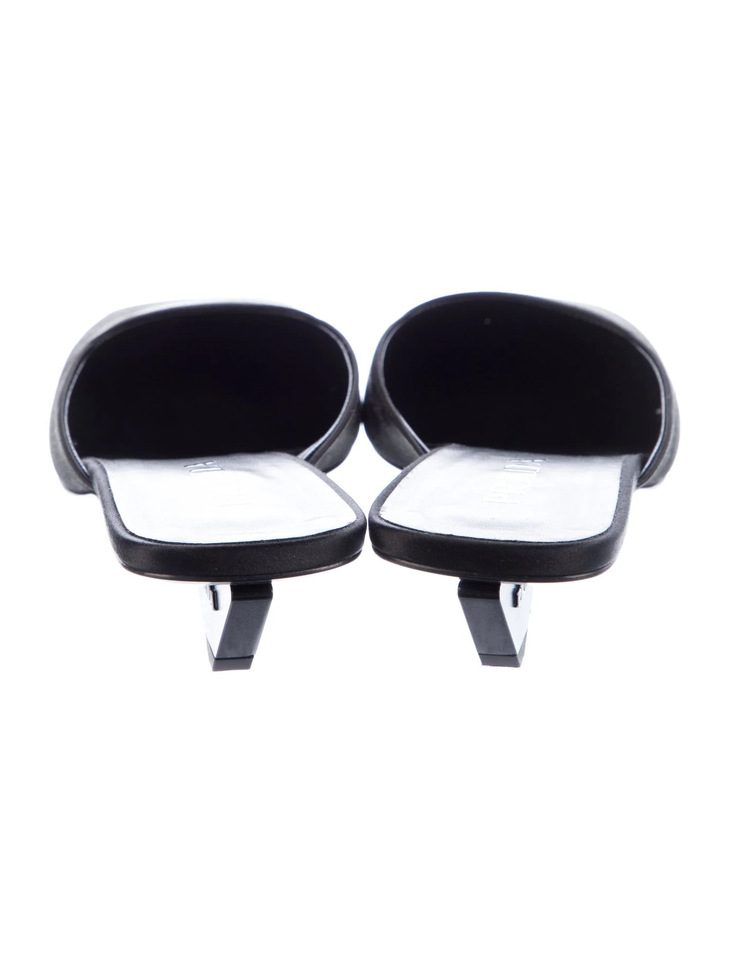 PRADA 25MM SATIN SQUARE TOE MULES