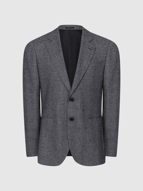 REISS BABBINGTON CHECK BLAZER