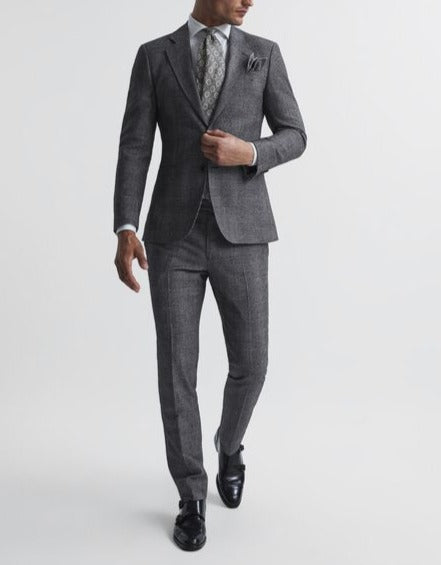 REISS BABBINGTON CHECK BLAZER