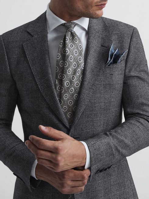 REISS BABBINGTON CHECK BLAZER