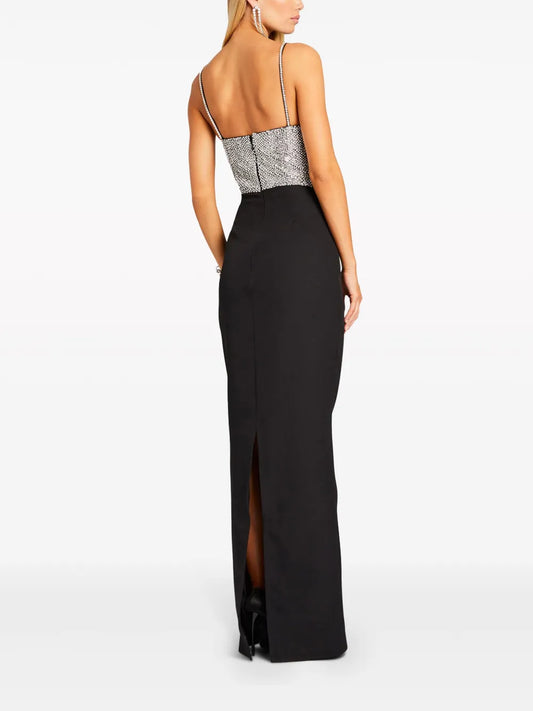 RETROFETE JAZLYN CRYSTAL-EMBELLISHED MAXI DRESS