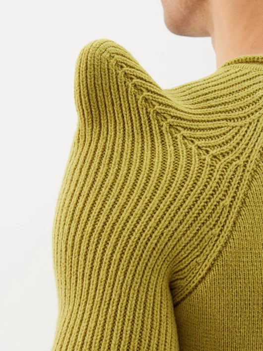 RICK OWENS CASHMERE PUFF SHOULDER SWEATER