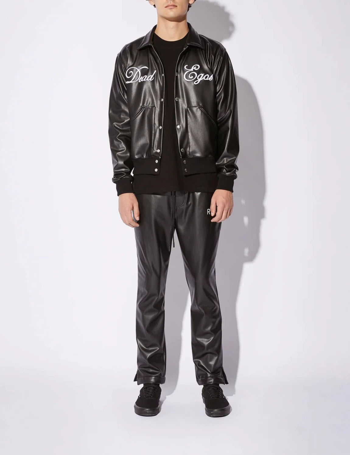 RTA VEGAN LEATHER BOMBER JACKET