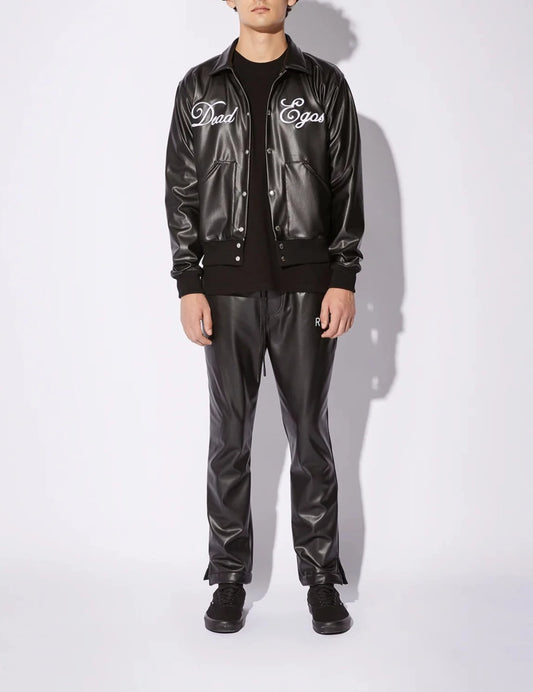 RTA VEGAN LEATHER BOMBER JACKET