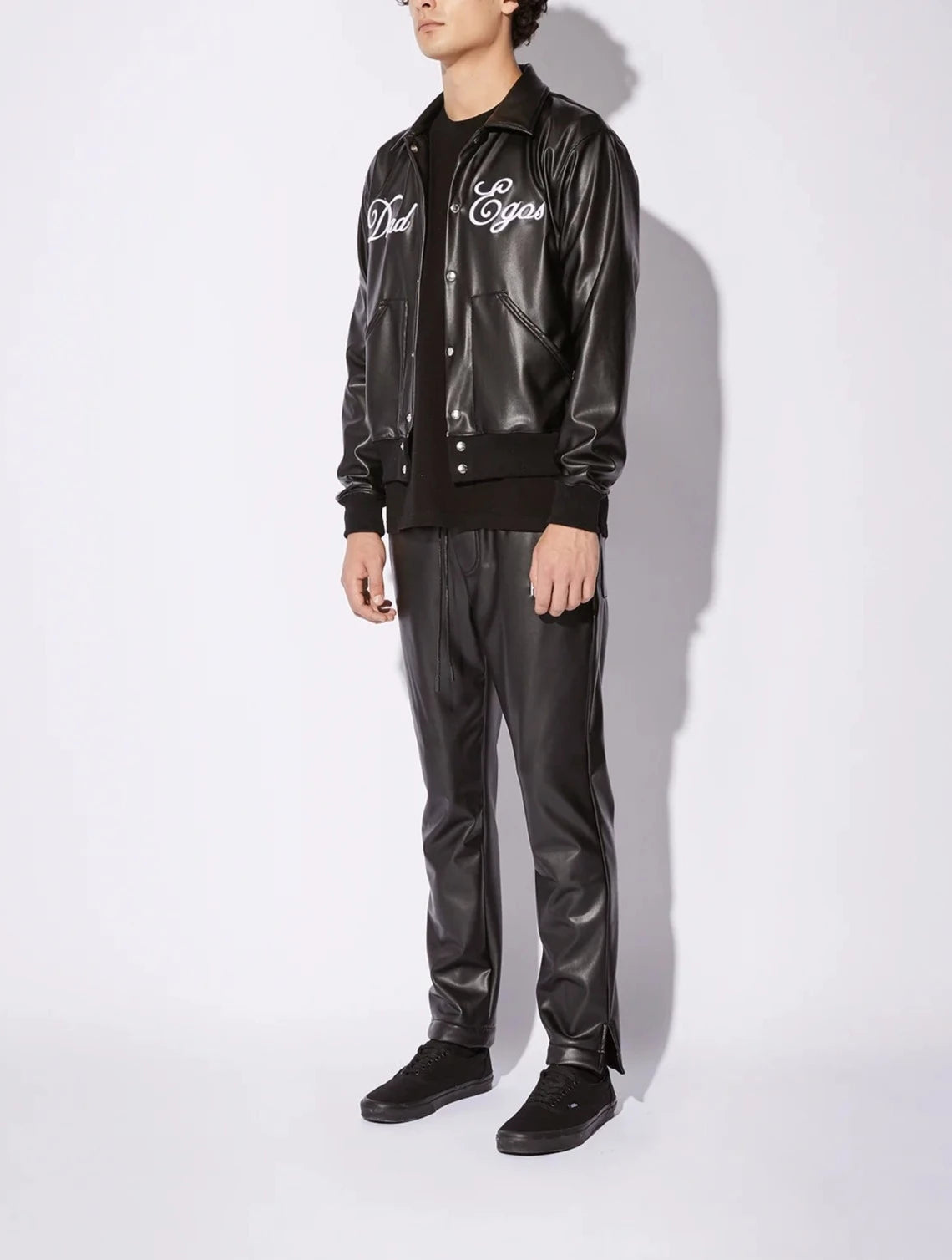 RTA VEGAN LEATHER BOMBER JACKET