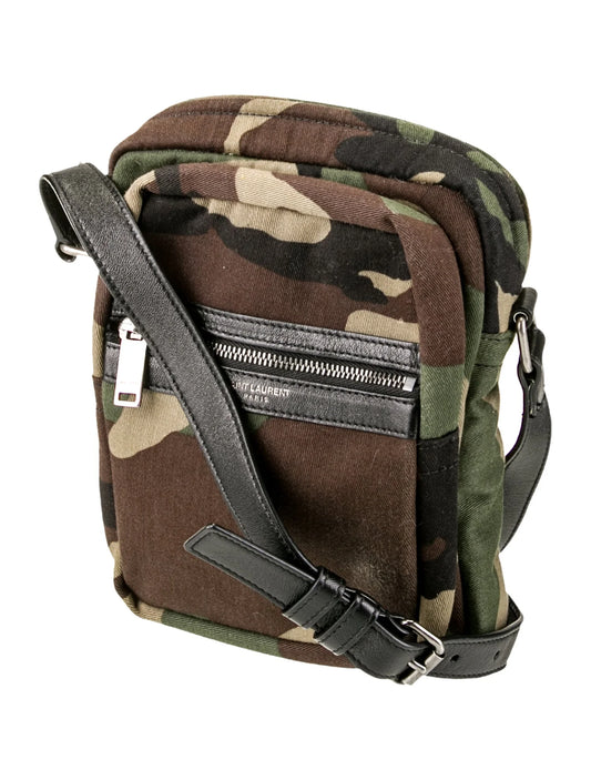 SAINT LAURENT CAMO CROSSBODY