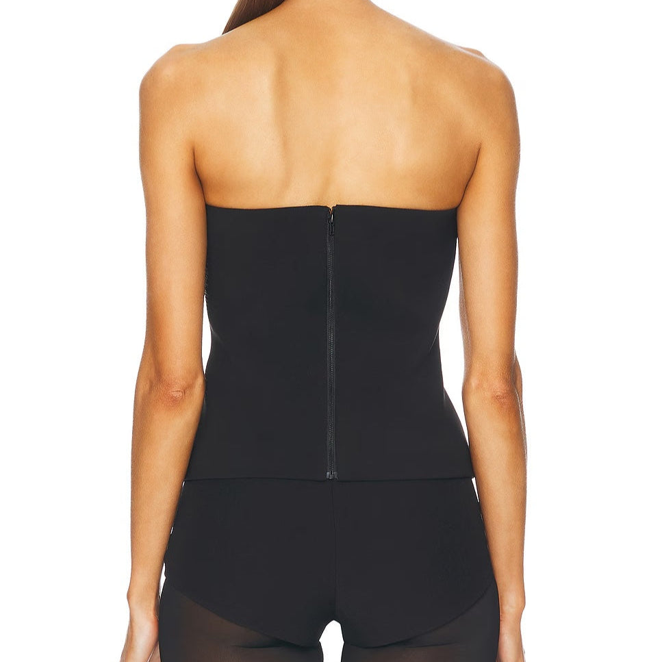 SELF-PORTRAIT RHINESTONE BOW TOP