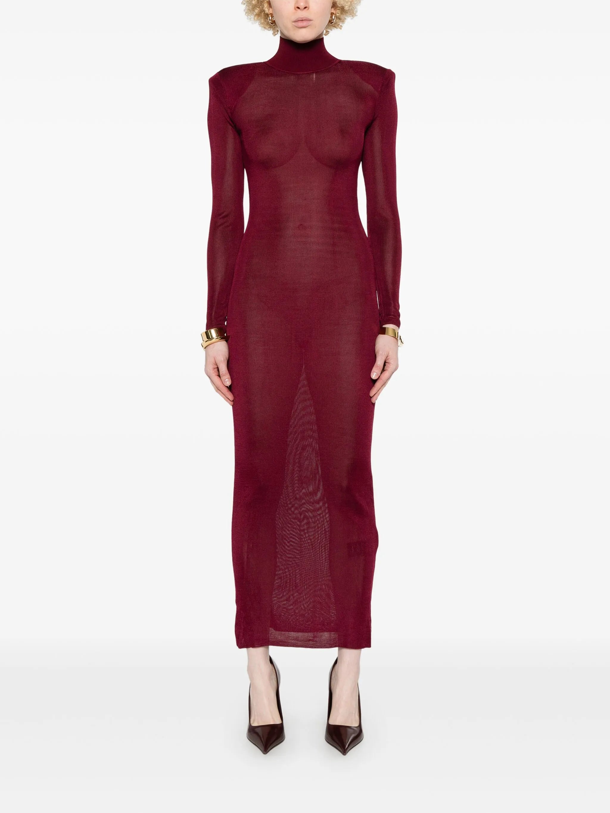 SELF-PORTRAIT VISCOSE KNIT MAXI DRESS TheLuxeLend SELF-PORTRAIT VISCOSE KNIT MAXI DRESS TheLuxeLend