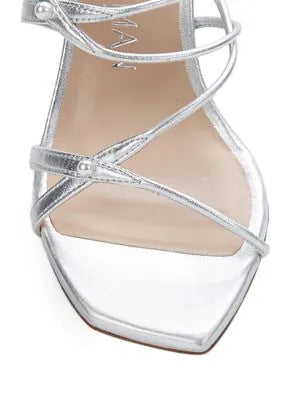 STUART WEITZMAN ASTRID LEATHER ANKLE WRAP SANDAL PUMPS