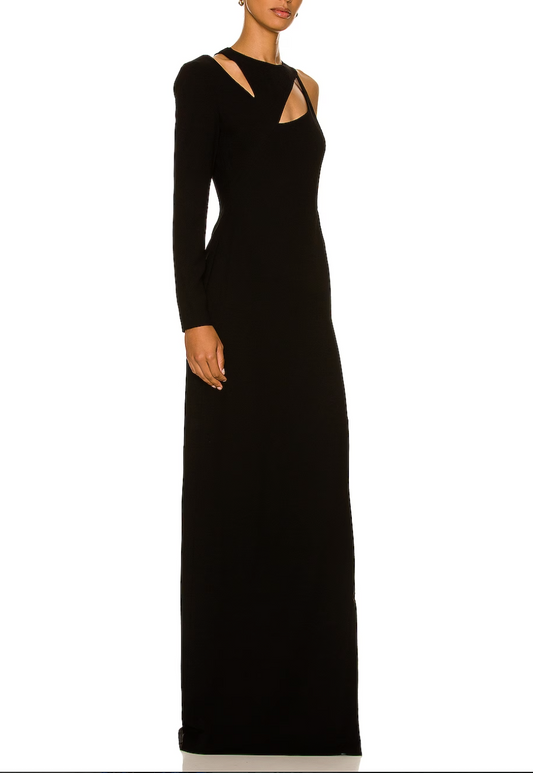 MONOT ONE SHOULDER CUT OUT GOWN