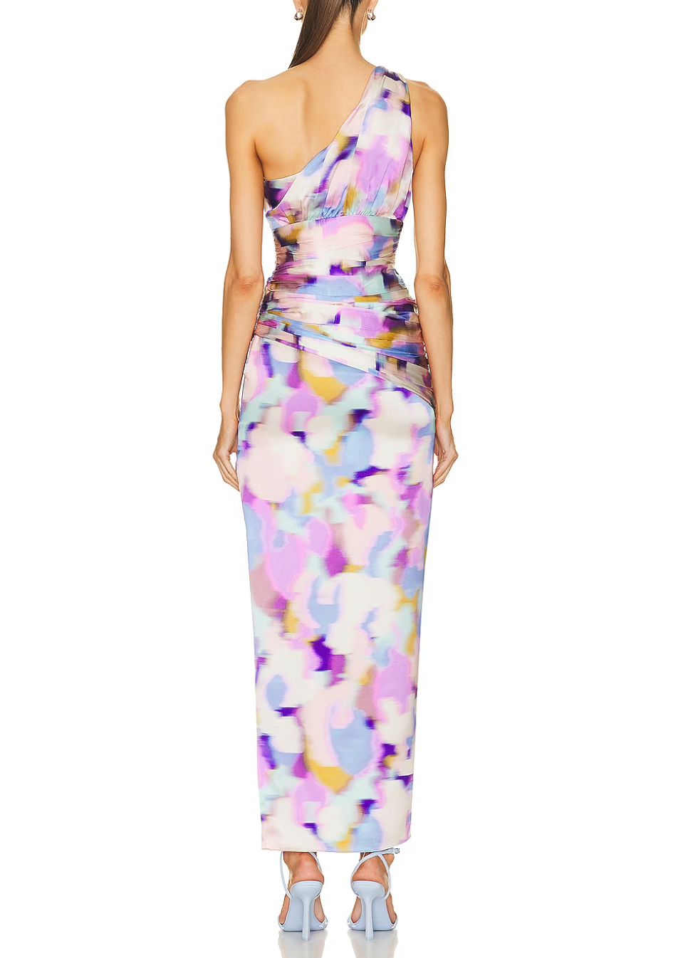 NICHOLAS BRIELLE DRAPED ASYMMETRIC GOWN