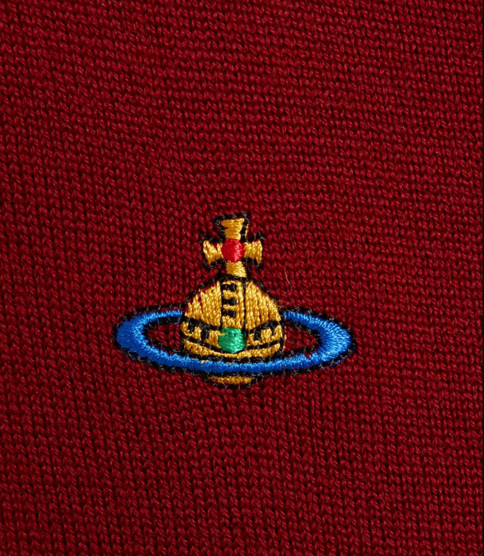 VIVIENNE WESTWOOD EMBROIDERED WOOL TURTLENECK