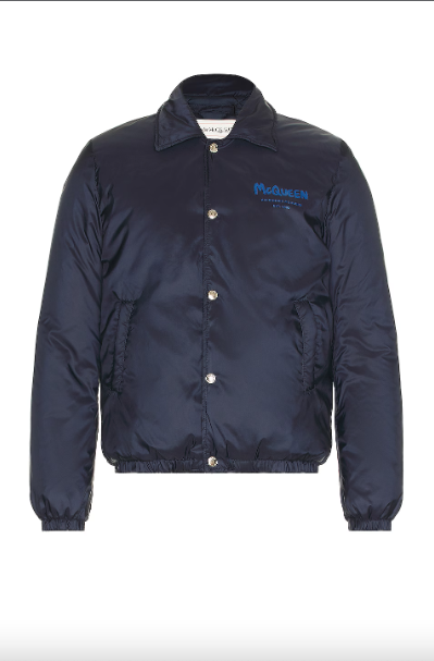 ALEXANDER MCQUEEN LOGO COACH JACKET