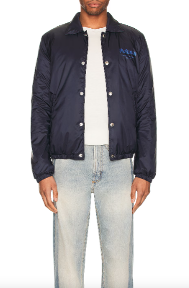ALEXANDER MCQUEEN LOGO COACH JACKET
