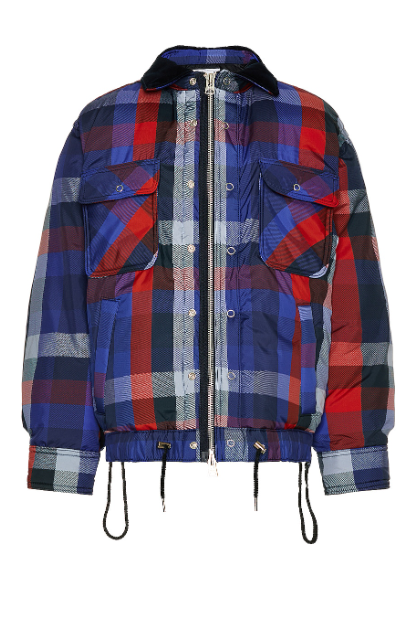 SACAI PLAID PADDED JACKET | TheLuxeLend