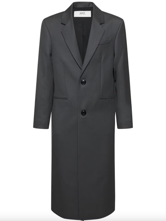 AMI PARIS WOOL-TWILL COAT