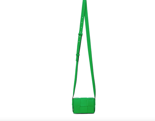 BOTTEGA VENETA GREEN CASSETTE SHOULDER BAG