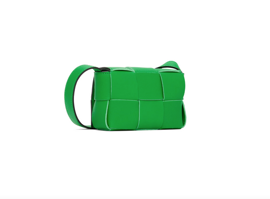 BOTTEGA VENETA GREEN CASSETTE SHOULDER BAG