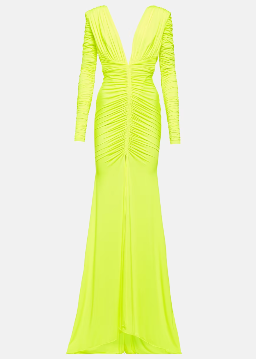 ALEX PERRY RUCHED SATIN GOWN – TheLuxeLend
