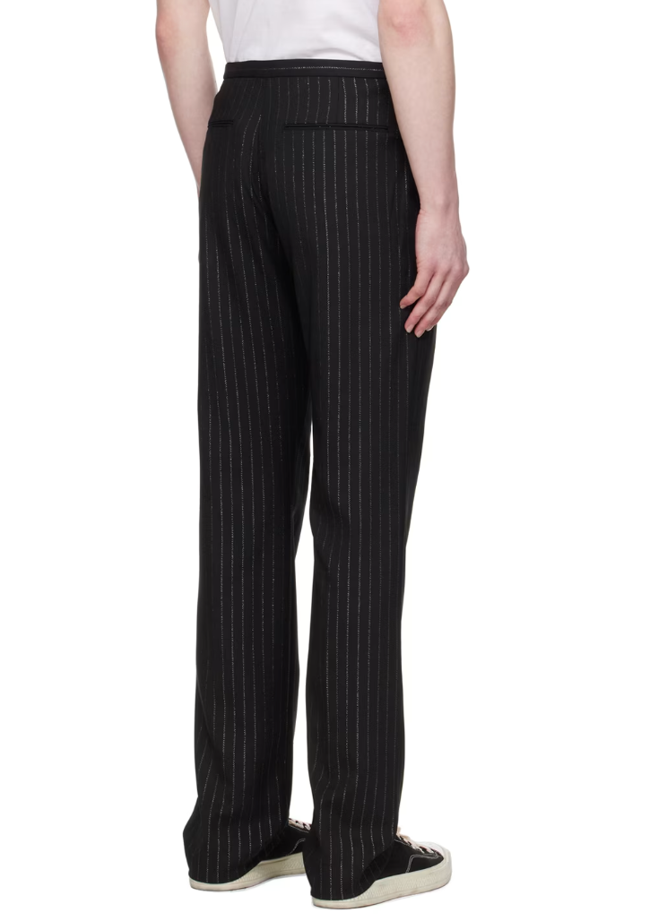 ACNE STUDIOS LAYERED PINSTIPE PANT