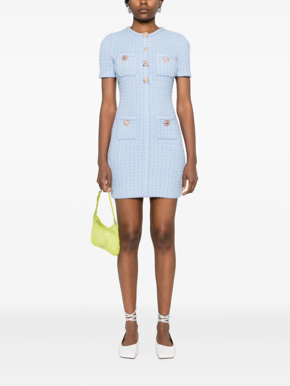 SELF-PORTRAIT KNIT MINI DRESS TheLuxeLend SELF-PORTRAIT KNIT MINI DRESS TheLuxeLend