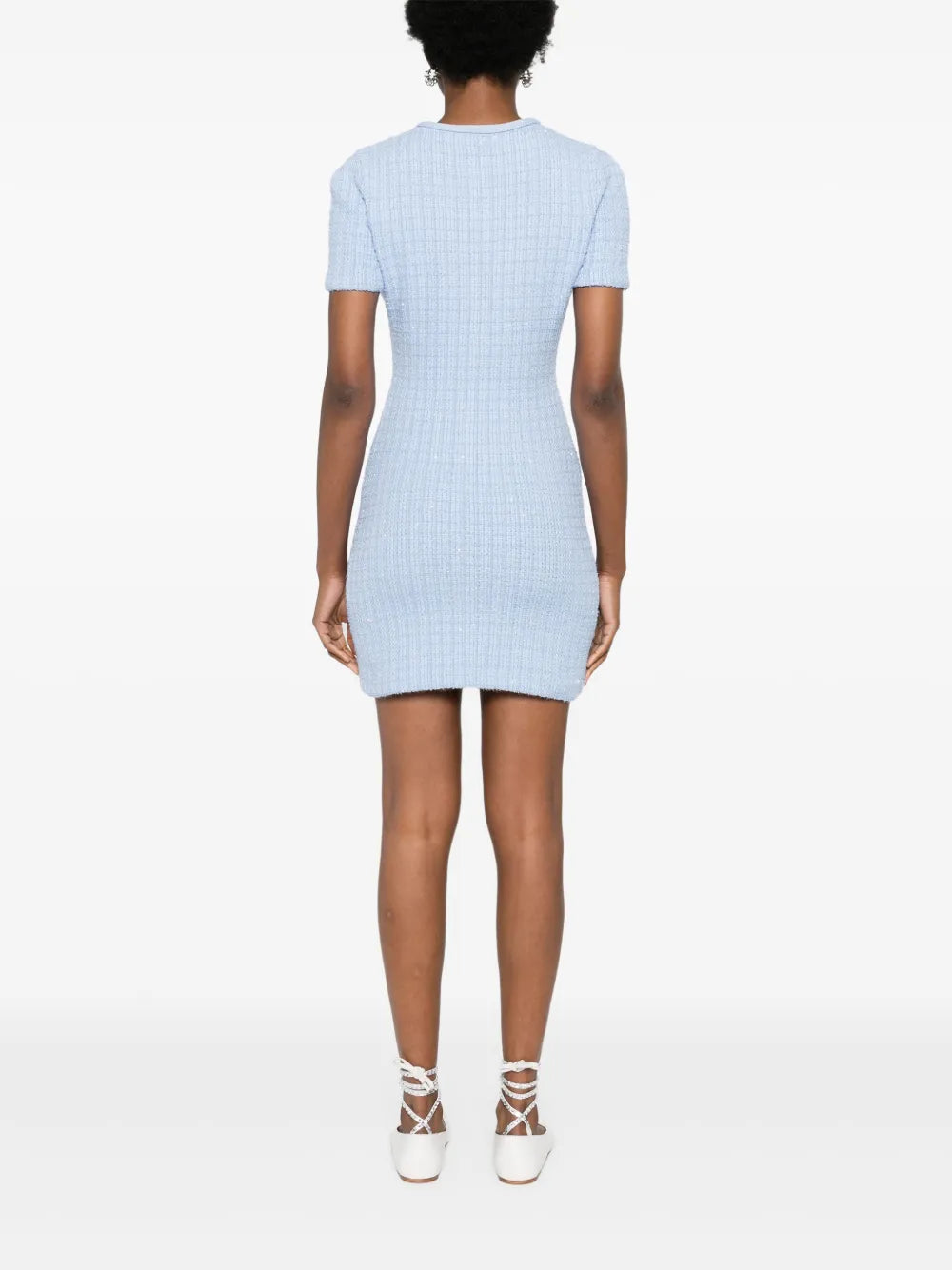 SELF-PORTRAIT KNIT MINI DRESS