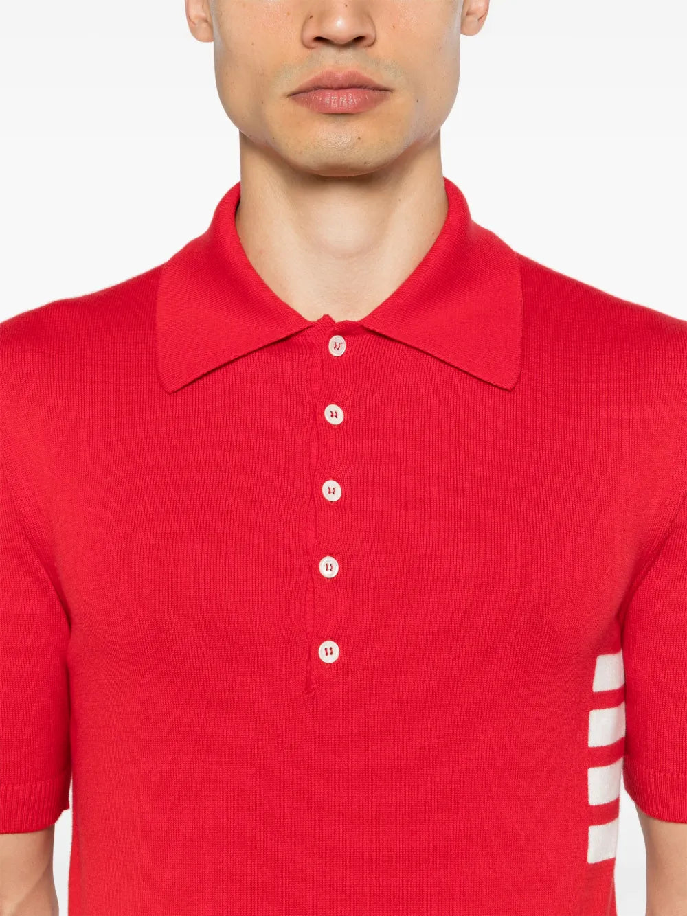 THOM BROWNE 4-BAR COLLAR POLO