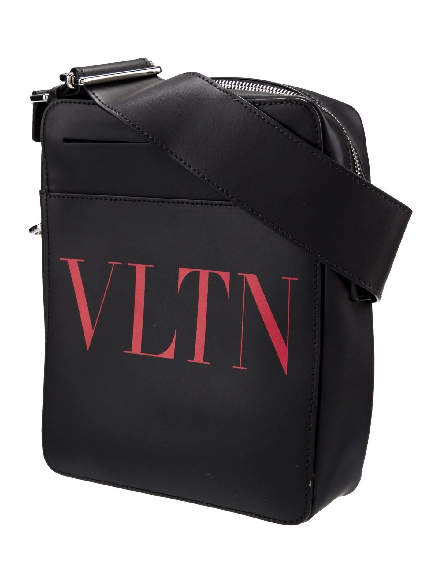 VALENTINO LEATHER MESSENGER BAG