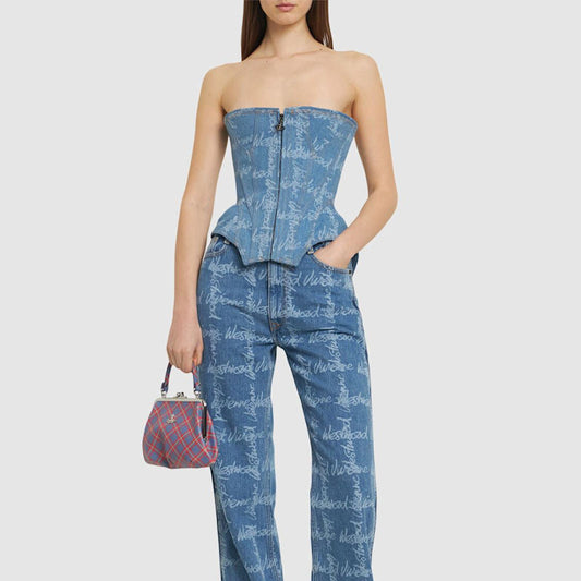 VIVIENNE WESTWOOD COBRAX DENIM CORSET