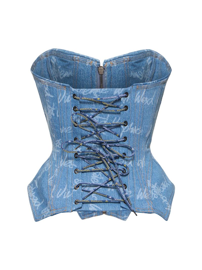 VIVIENNE WESTWOOD COBRAX DENIM CORSET