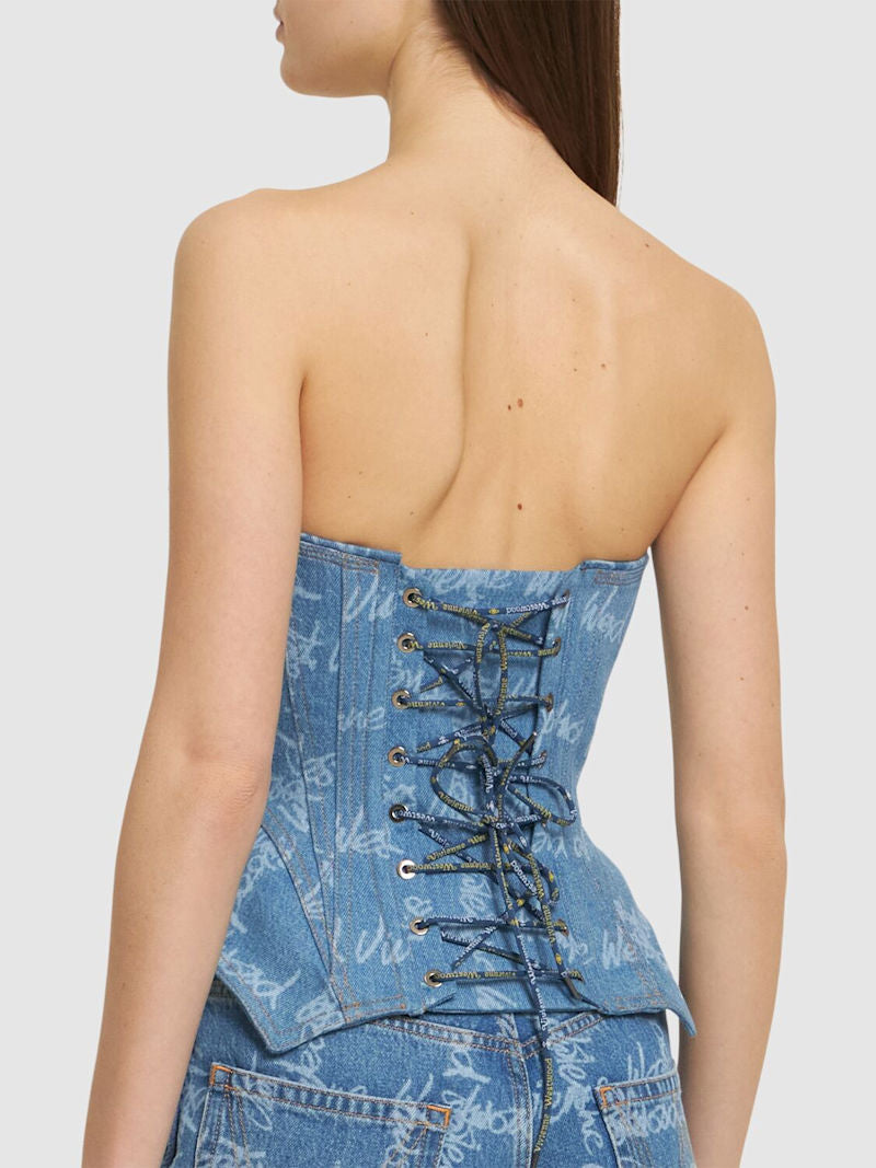 VIVIENNE WESTWOOD COBRAX DENIM CORSET