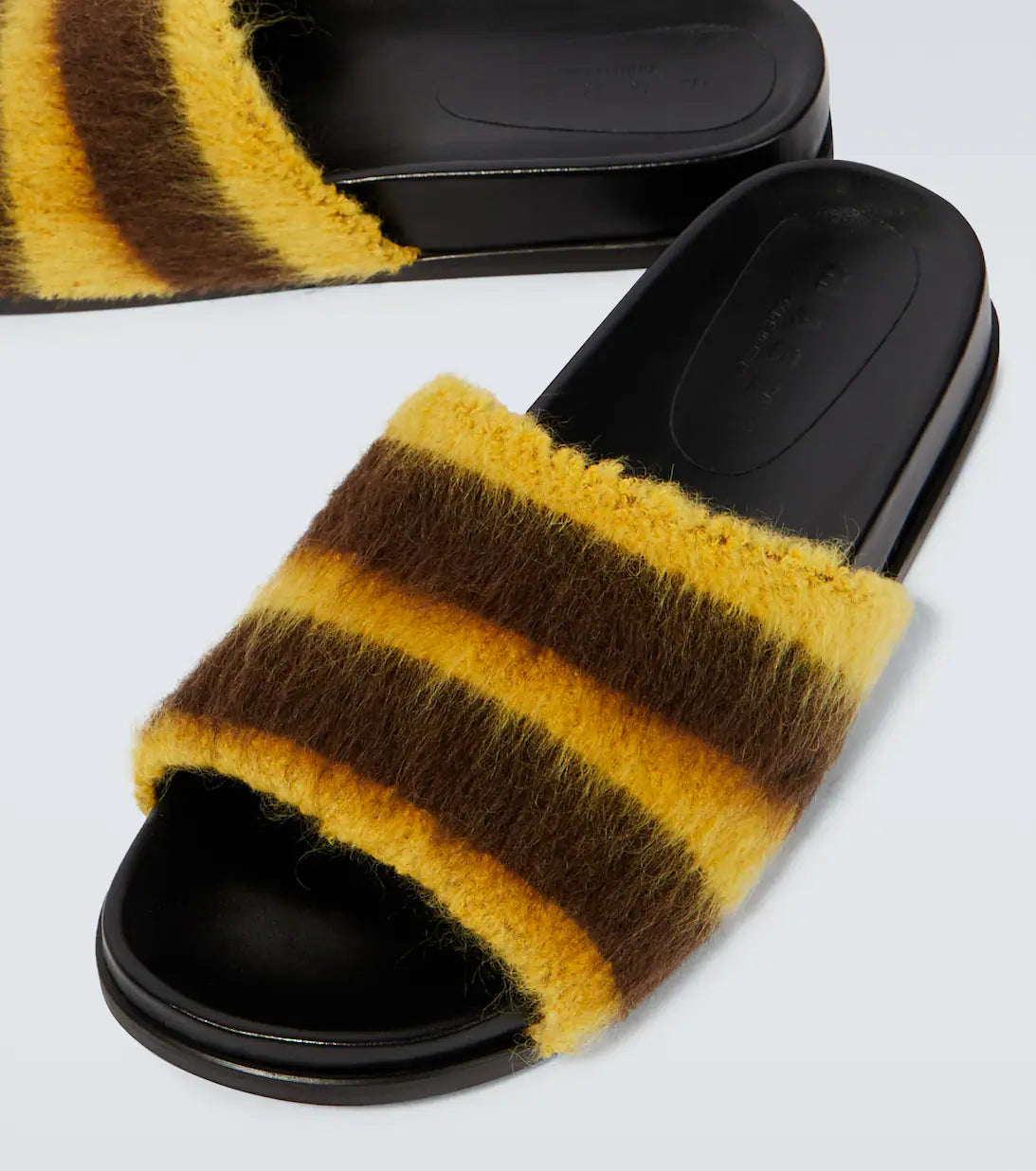 MARNI FUSSBETT STRIPED SLIDES