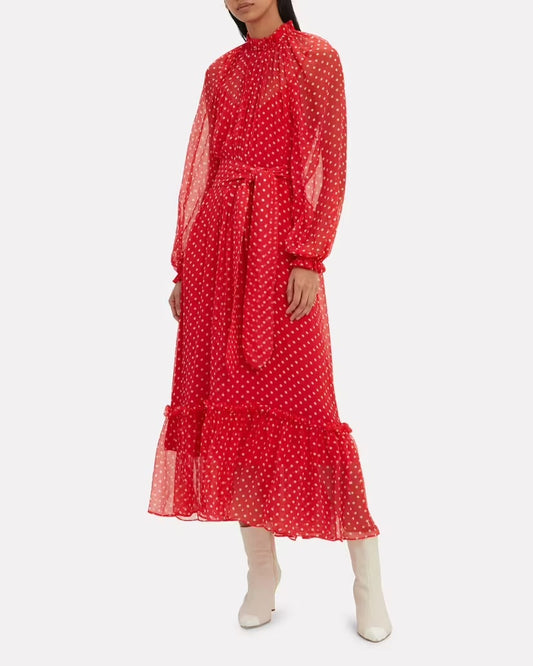 ZIMMERMANN SILK POLKA DOT DRESS