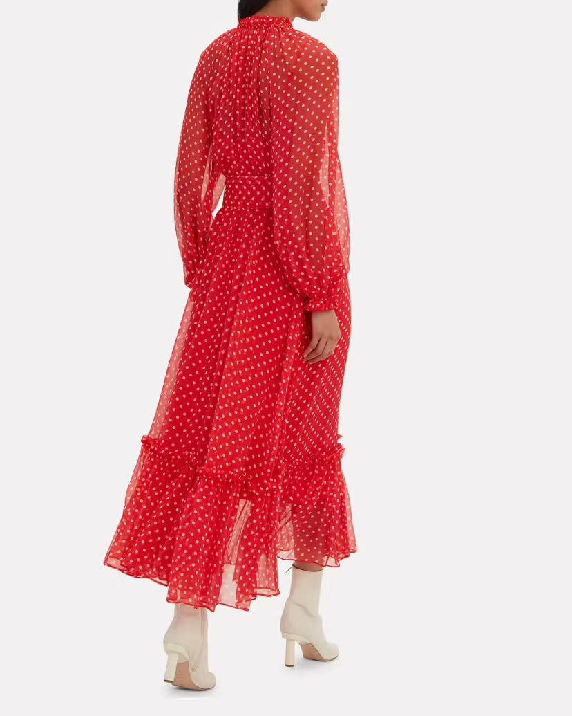 ZIMMERMANN SILK POLKA DOT DRESS