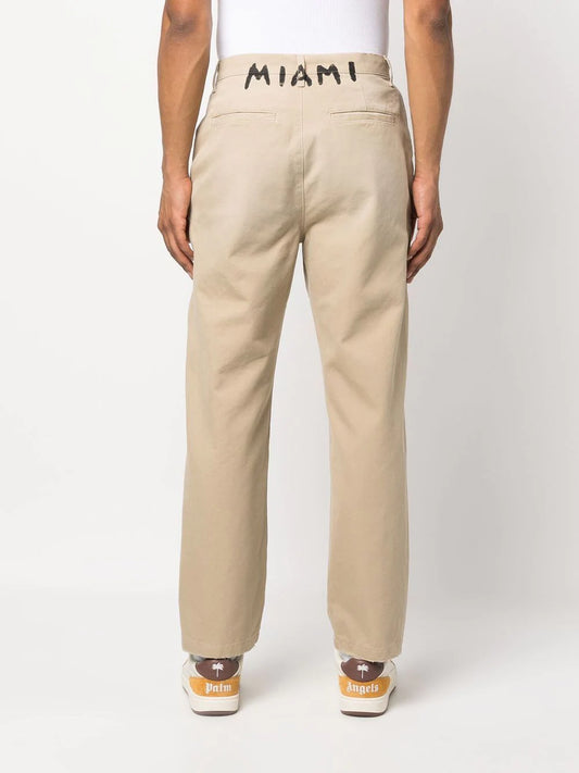 PALM ANGELS LOGO TROUSERS