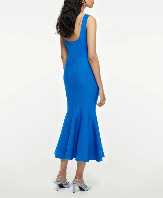 ROLAND MOURET KNIT MIDI DRESS