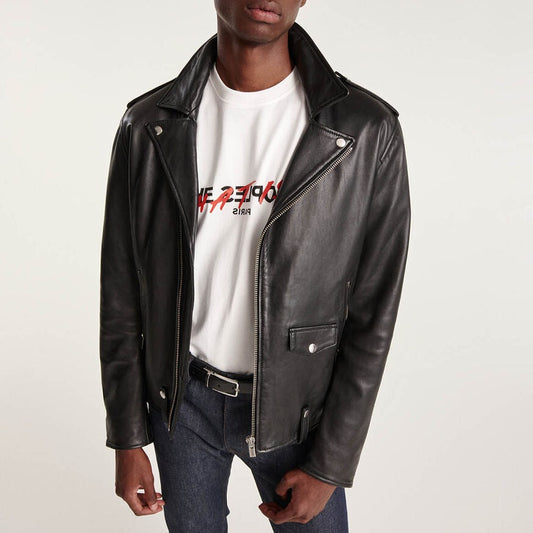 THE KOOPLES LEATHER BIKER JACKET
