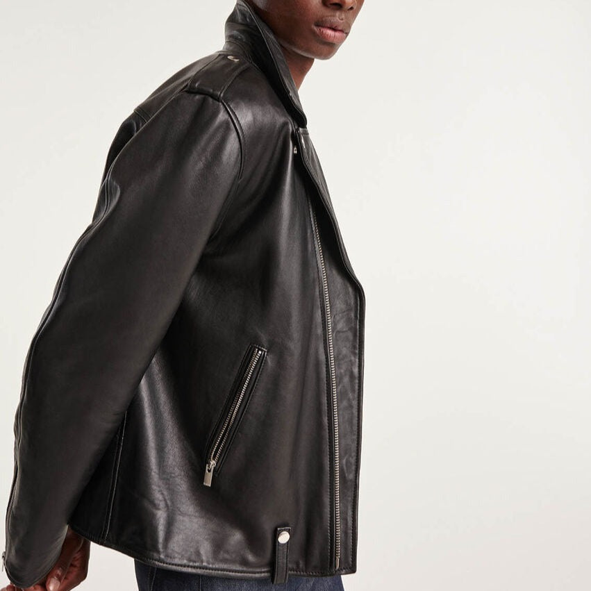 THE KOOPLES LEATHER BIKER JACKET