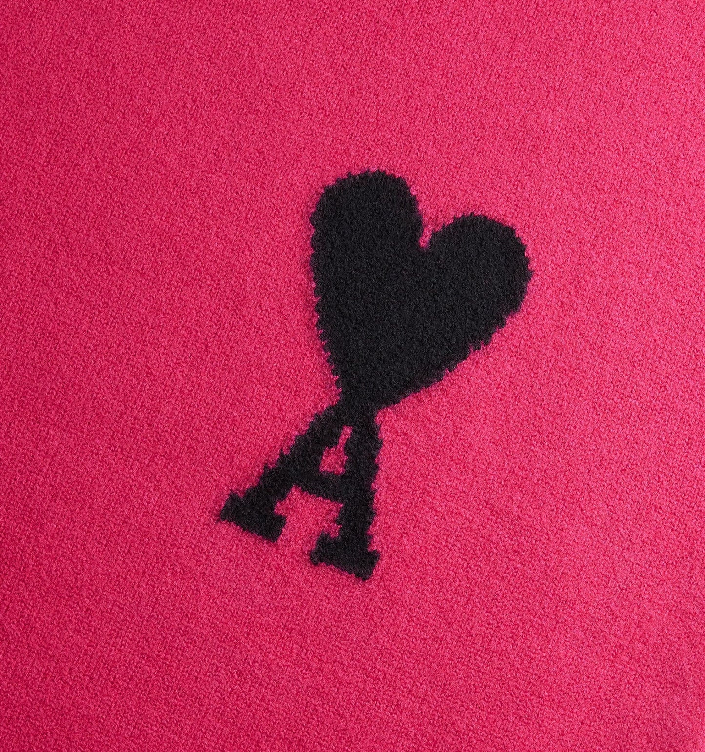 AMI PARIS EMBROIDERED WOOL SWEATER