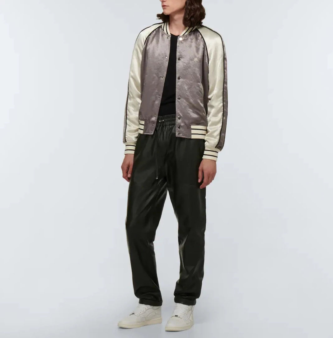 AMIRI SATIN BOMBER JACKET