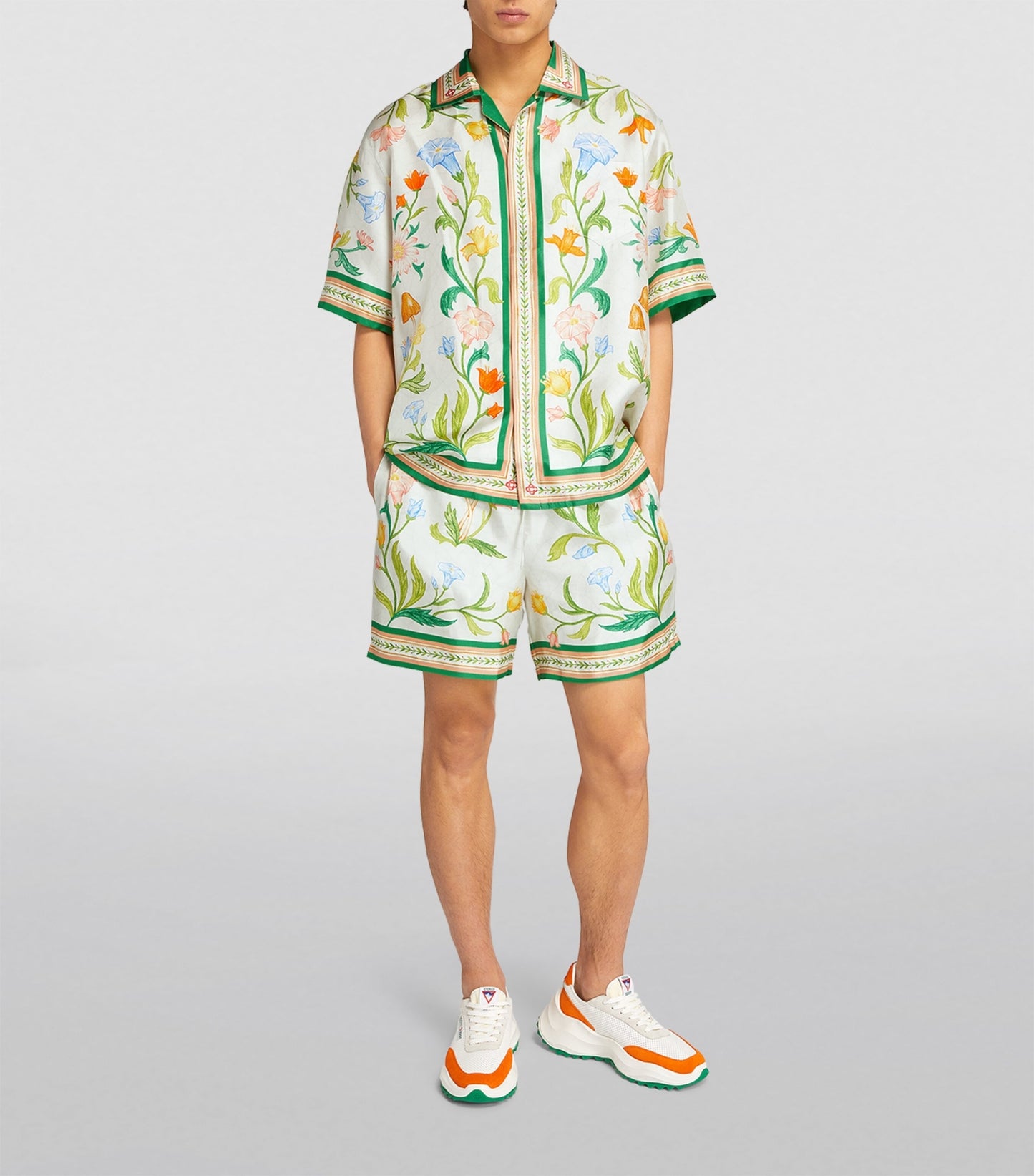 CASABLANCA SILK SHORT SLEEVED SHIRT