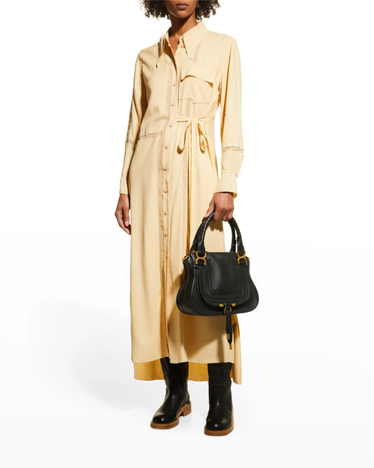 CHLOE MARCIE SMALL LEATHER SATCHEL BAG