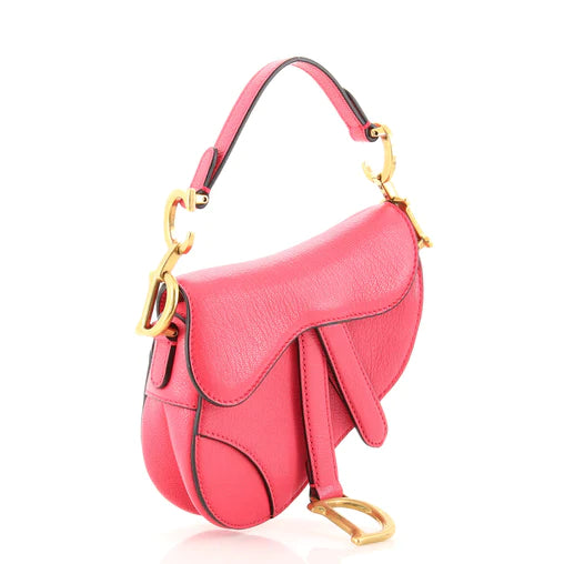 Christian Dior Micro Saddle Bag With Strap