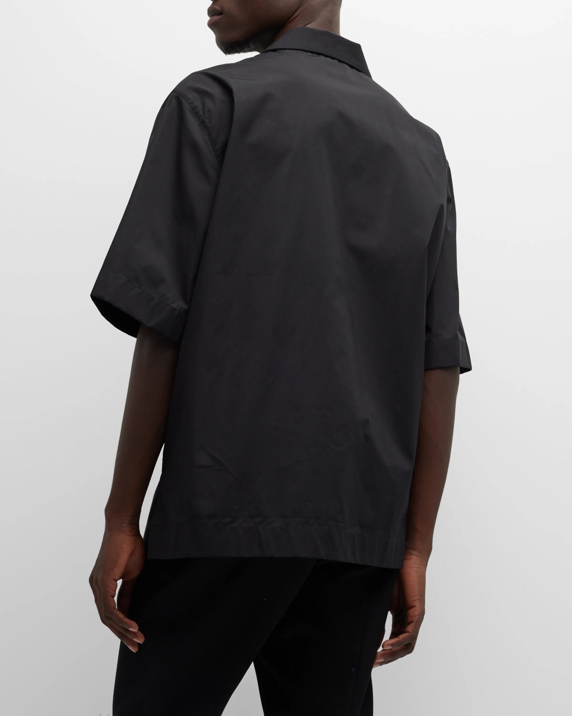 GIVENCHY BOXY FIT LOGO CAMP SHIRT